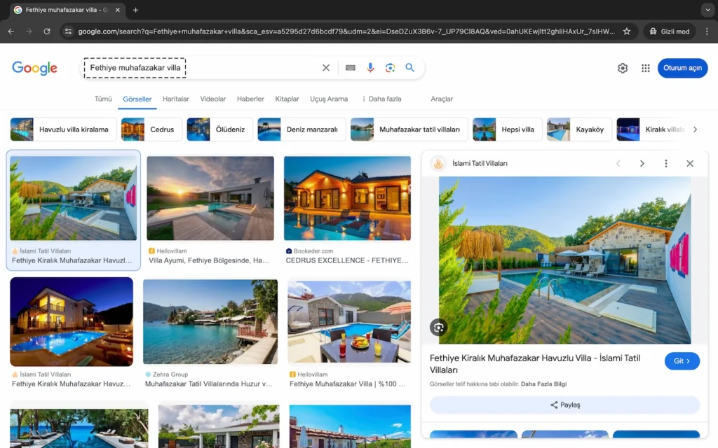 "fethiye muhafazakar villa" Görsel Araması Sonuç Sayfası Örneği - Temmuz 2024